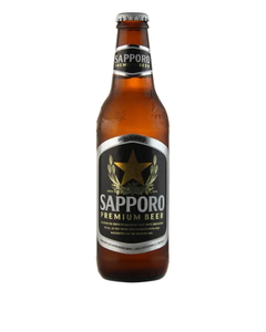Sapporo Draught 355ml Bottle 6 Pack