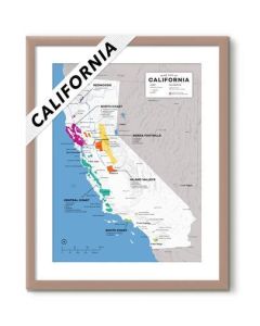 Wine Folly Wine Map USA - California