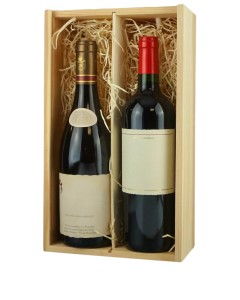Double Bottle Wooden Box 