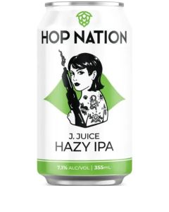 Hop Nation J-Juice Hazy IPA 355ml Can