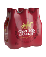 Carlton Draught 375ml Bottle 6-Pack