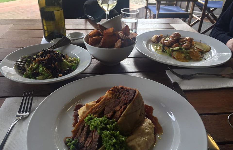 Lunch at Riverstone, New Zealand