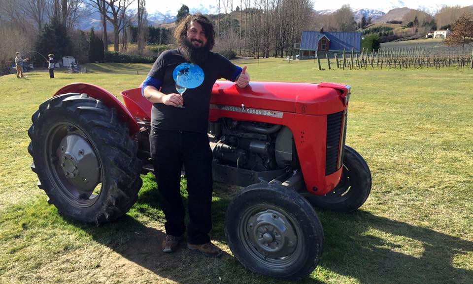 Roscoe on tractor